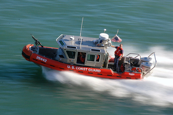 Radar GPS On Coast Guard Patrol Boat Boudreault Marine Electronics LLC
