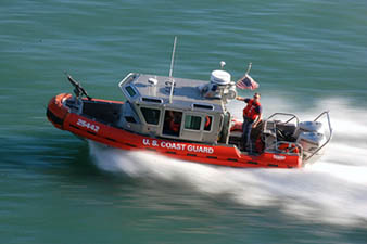 Radar GPS on Coast Guard Patrol Boat